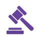 gavel clipart icon in purple-1